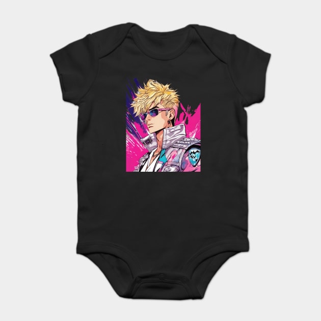 Handsome Boy Baby Bodysuit by animegirlnft